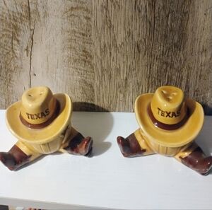 Vintage Texas Cowboy Hat and Boots Japan Salt N Pepper Shakers